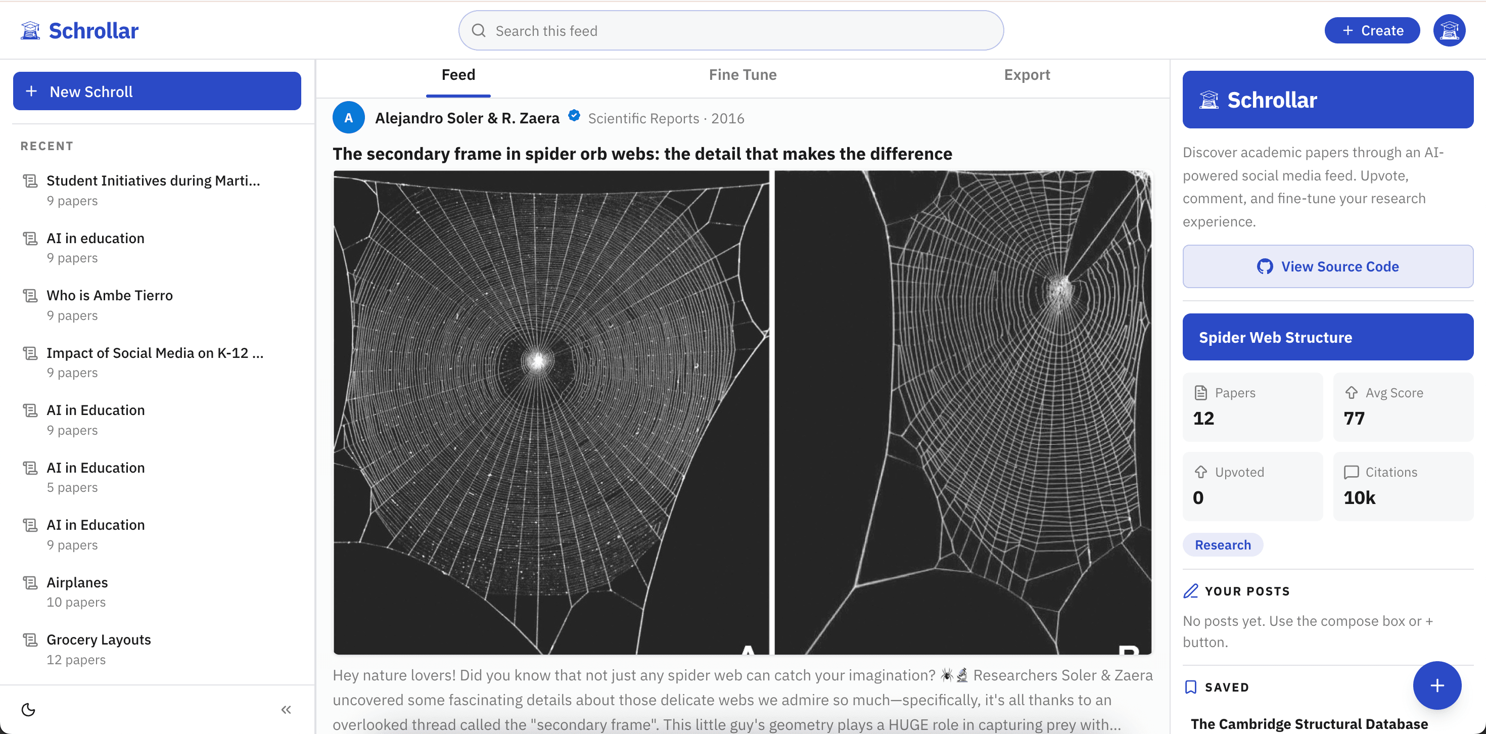 Schrollar screenshot 2